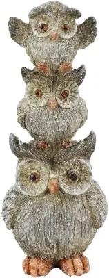 Countryfield ornament polyresin eliot uilen toren 8.5x8x21.5cm grijs