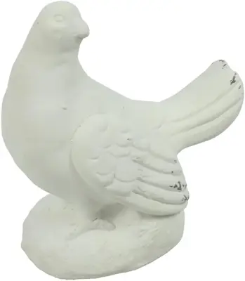 Countryfield ornament polystone orson vogel 9.5x15.5x17cm wit