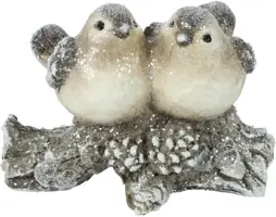 Countryfield ornament polystone ramsey vogel op tak 13.5x8x10cm grijs kopen?