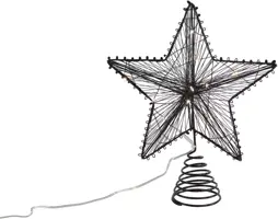 Countryfield piek katoen pollux led timer 25cm zwart - afbeelding 1