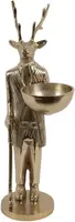 Countryfield schaal metaal hert man 23x20x50cm goud kopen?