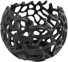 Countryfield theelichthouder aluminium livina 9x13cm zwart kopen?