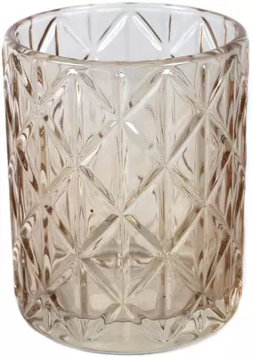 Countryfield theelichthouder glas elliot 10x12.5cm beige