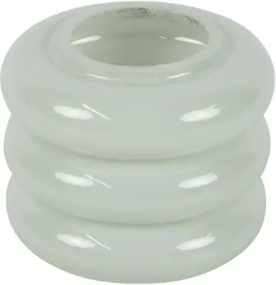 Countryfield theelichthouder glas mina 10x8cm wit