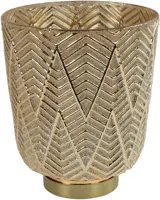 Countryfield theelichthouder glas oliver kelk 16x19.5cm goud kopen?