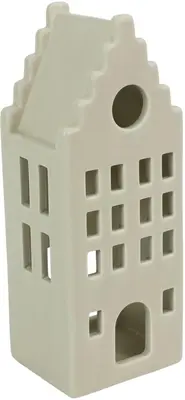 Countryfield theelichthouder keramiek heritage 7x6x17cm beige