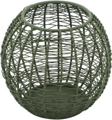 Countryfield theelichthouder metaal sabi 14.5x14cm groen