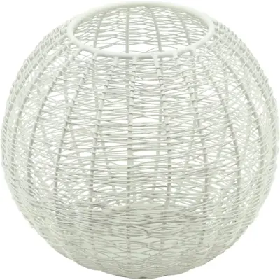 Countryfield theelichthouder metaal sabi 20x18.5cm wit