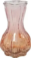 Countryfield vaas glas malva 12x20.5cm oranje, roze kopen?