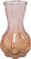 Countryfield vaas glas malva 12x20.5cm oranje, roze kopen?