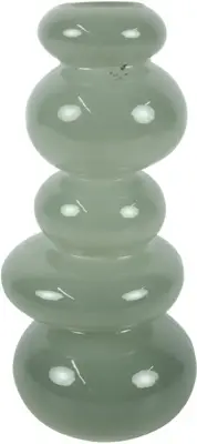 Countryfield vaas glas nessia 11x24cm grijs