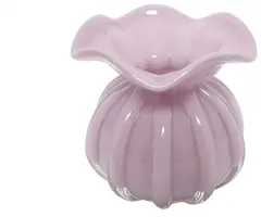 Countryfield vaas glas rian 11x11cm roze kopen?