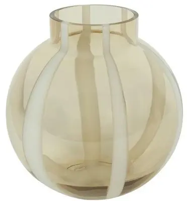 Countryfield vaas glas sweet-dori 22x21cm bruin