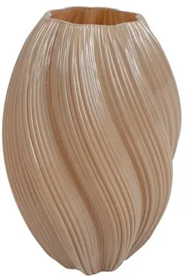 Countryfield vaas glas thom 18x18x27cm crème