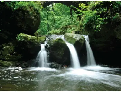 Customize-it tuinschilderij waterval 70x50cm multi