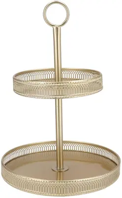 Daan Kromhout Design etagere metaal majestic 28x43cm champagne