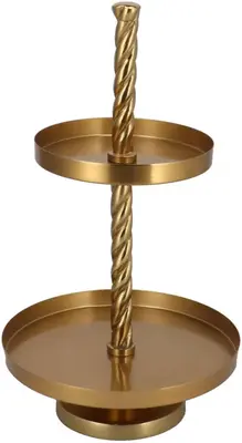 Daan Kromhout Design etagere metaal majestic 35x62cm gold