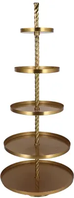 Daan Kromhout Design etagere metaal majestic 63x155cm gold
