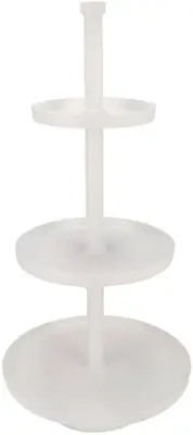 Daan Kromhout Design etagere metaal rond 45x75cm wit