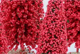 Daan Kromhout Design kerstfiguur kunststof kerstboom berry 19x19x60cm rood - afbeelding 3