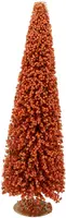 Daan Kromhout Design kerstfiguur kunststof kerstboom berry 17x17x50cm oranje - afbeelding 1