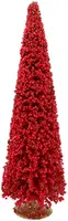 Daan Kromhout Design kerstfiguur kunststof kerstboom berry 19x19x60cm rood kopen?