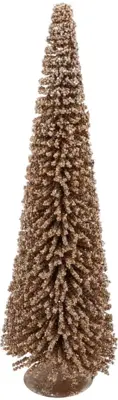 Daan Kromhout Design kerstfiguur kunststof kerstboom sparkle 18x18x60cm champagne - afbeelding 1