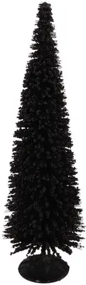 Daan Kromhout Design kerstfiguur kunststof kerstboom sparkle 18x18x60cm zwart - afbeelding 1