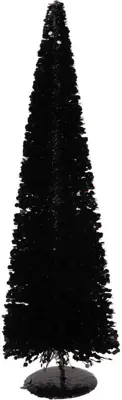 Daan Kromhout Design kerstfiguur kunststof sparkle kerstboom 15x15x40cm zwart