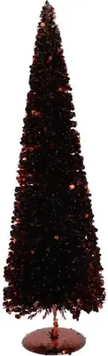 Daan Kromhout Design kerstfiguur kunststof sparkle kerstboom 15x15x40cm brons
