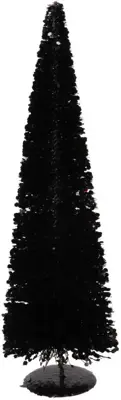 Daan Kromhout Design kerstfiguur kunststof sparkle kerstboom 17x17x50cm zwart