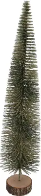 Daan Kromhout Design kerstfiguur kunststof sparkle majestic kerstboom 8x8x35cm green