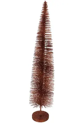 Daan Kromhout Design kerstfiguur kunststof sparkle scottish kerstboom 6x6x30cm spice