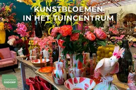 Daan Kromhout Design kunsttak bloem 80cm oranje - afbeelding 4