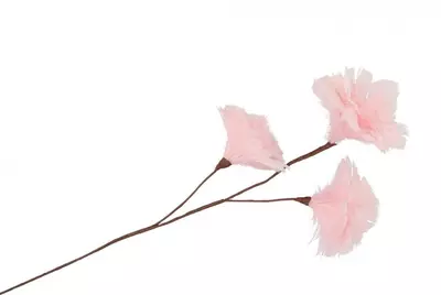 Daan Kromhout Design kunsttak bloem 80cm roze - afbeelding 1
