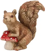 Daan Kromhout Design ornament aardewerk wonderland eekhoorn paddenstoel 11x5x12cm scottish brown kopen?