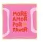 Daan Kromhout Design tegeltje aardewerk more amor for favor 18x18cm 
