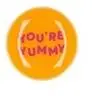 Daan Kromhout Design tegeltje aardewerk you're yummy 18x18cm 