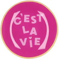 Daan Kromhout Design tegeltje glas cést la vie 18x18cm  kopen?