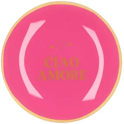 Daan Kromhout Design tegeltje glas ciao a more 18x18cm 