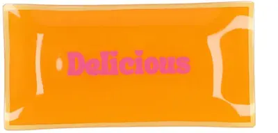 Daan Kromhout Design tegeltje glas delicious 20x10cm 