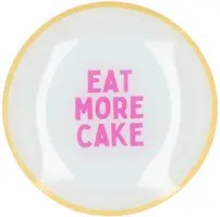 Daan Kromhout Design tegeltje glas eat more cake 18x18cm  kopen?