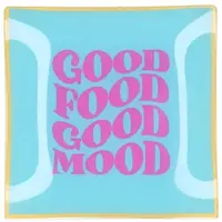 Daan Kromhout Design tegeltje glas good food good mood 18x18cm  kopen?