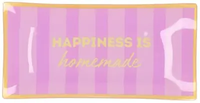 Daan Kromhout Design tegeltje glas happiness is homemade 20x10cm 
