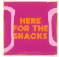 Daan Kromhout Design tegeltje glas here for the snacks 18x18cm  kopen?