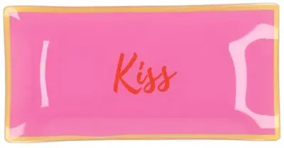 Daan Kromhout Design tegeltje glas kiss 20x10cm 