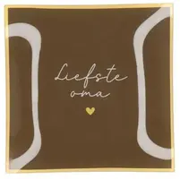 Daan Kromhout Design tegeltje glas liefste oma 18x18cm  kopen?