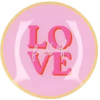 Daan Kromhout Design tegeltje glas love 18x18cm  kopen?