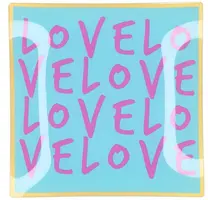 Daan Kromhout Design tegeltje glas love love love 18x18cm  kopen?
