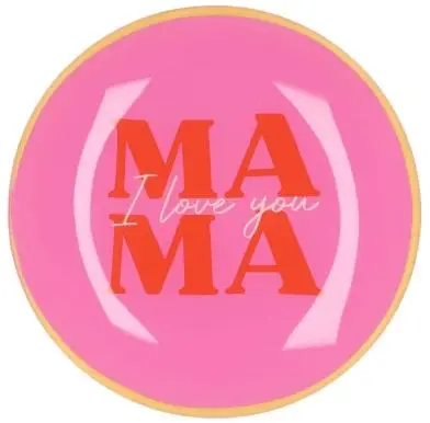 Daan Kromhout Design tegeltje glas mama 18x18cm 